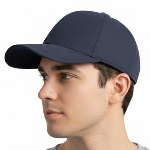 Flexfit Midnight Navy Blue Fitted Baseball Hat Cap DIY The Original Blank NWT‎